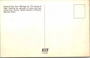 Postcard MONUMENT SCENE Belleville Illinois IL AK9228