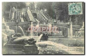 Old Postcard Parc de Saint Cloud Great Waters Cascade