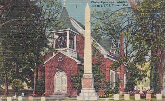 Delaware Dover Christ Episcopal Church Erected 1734