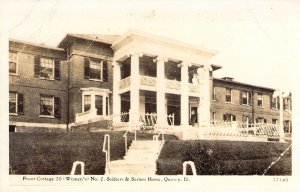 RPPC Women's Res. Soldiers and Sailors Home, Quincy, IL Illinois, Old Post Card