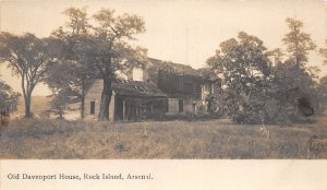 J42/ Rock Island Arsenal Illinois RPPC Postcard c1910 Davenport House  38