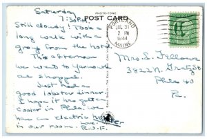 Portland Maine ME Postcard Cottage By The Pines Gover Home Exterior 1944 Vintage