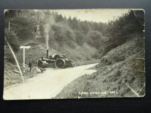 Warwickshire LONG COMPTON MILL showing WORKING TRACTION ENGINE - Old RP Postcard