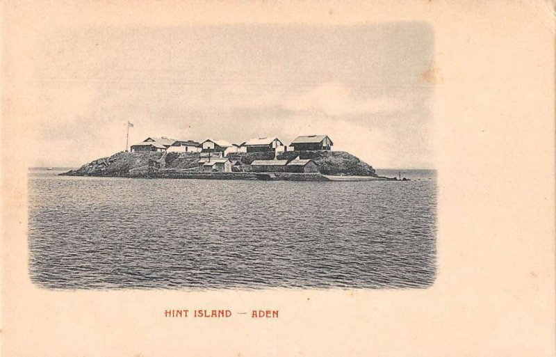 Aden Yemen Hint Flint Island Scenic View Vintage Postcard AA43175