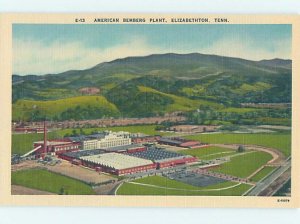 Pre-Chrome FACTORY SCENE Elizabethton - Near Johnson City Tennessee TN AH5752