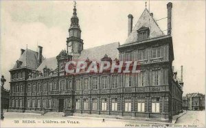 Old Postcard Reims Town Hall