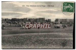 Old Postcard Vue Generale De La Plage Cote Sud