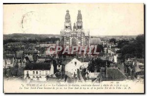 Postcard Old Tours Cathedrale St Gatien