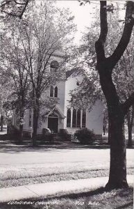 Wisconsin Rio Lutheran Church Real Photo RPPC