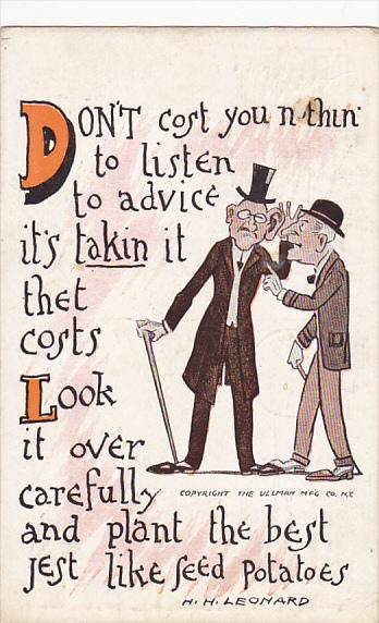 Leonard Don't Cost You Nothin To Listen 1912