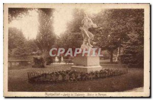 Postcard Modern Garden Montpellier Esplanade Statue of Marsyas