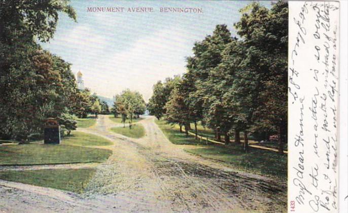 Vermont Bennington Monument Avenue