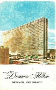 Vintage Postcard The Denver Hilton Hotel Inn Denver Colorado CO