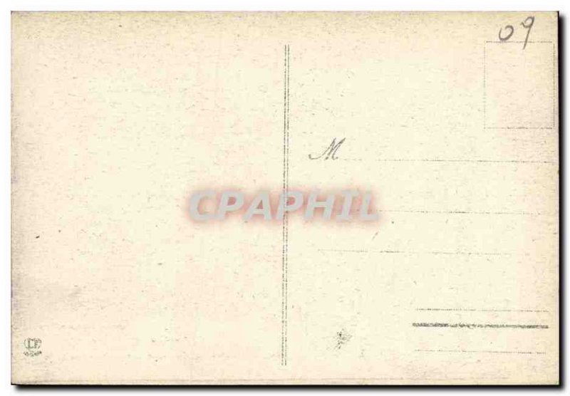 Postcard Old Saint Lizier Inside the cloister