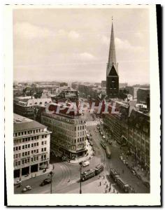 Modern Postcard Hamburg Blick in die mit Petrikirche Monckebergstrabe