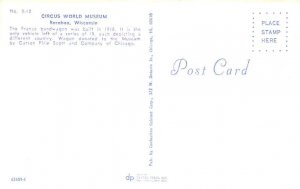 France Bandwagon Circus Wagon World Museum Postcard