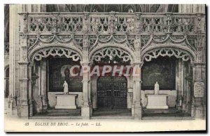 Old Postcard Bourg Eglise de Brou The Jube