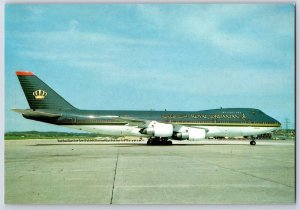 Airplane Postcard Royal Jordanian Airlines Boeing 747-2D3B JY-AFS BO6