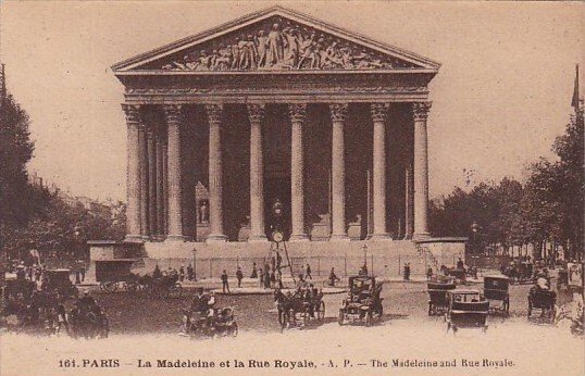 France Paris La Madelaine et la Rue Royale