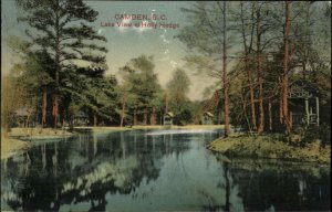 Camden South Carolina SC Holly Hedge Lake View c1910 Vintage Postcard