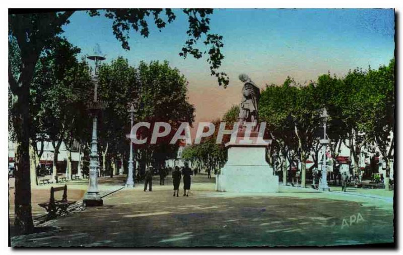 Old Postcard Beziers Allees Paul Riquet