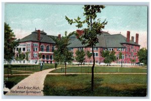 View Of Waterman Gymnasium Ann Arbor University Michigan MI Vintage Postcard 