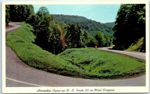 Postcard - Horseshoe Curve on U. S. Route 50 in West Virginia