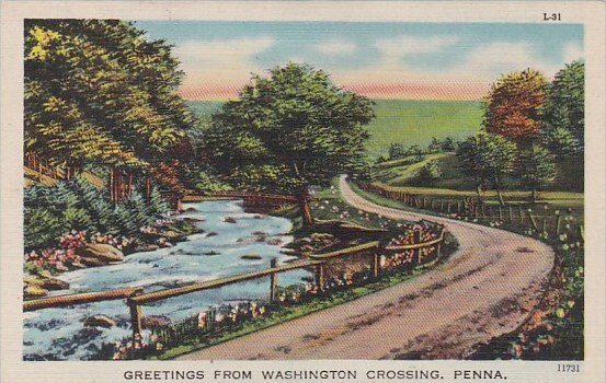 Greetings From Washington Crossing Pennsylvania