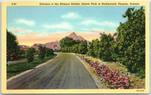 M-31664 Entrance to the Biltmore Estates Squaw Peak in Background Phoenix Ari...