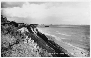 RPPC The East Cliff BOURNEMOUTH Beach Scene England UK ca 1930s Vintage Postcard