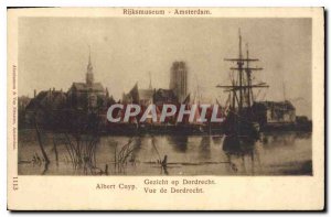 Postcard Old Rijksemuseum Amsterdam Albert Cuyp View Dordecht