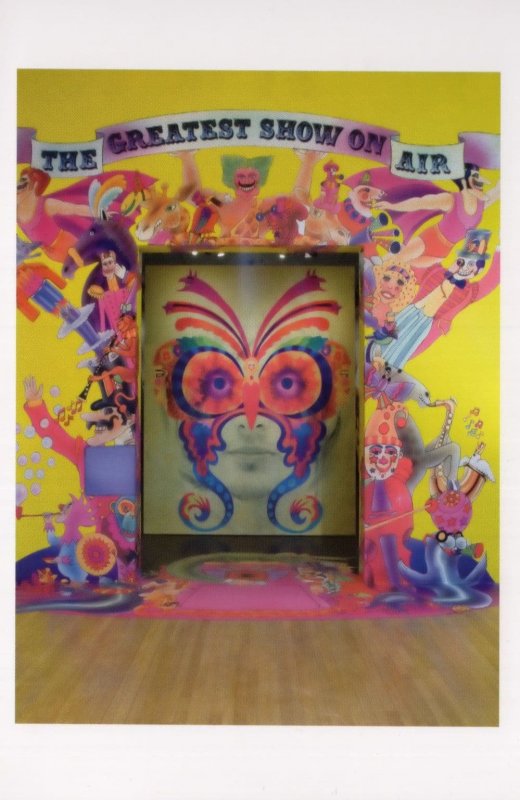 Psychedelic Painted Face The Who Beatles Radio Show London Museum Postcard