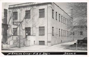 E21/ Salem Ohio Real Photo RPPC Postcard c1950 Eagles Club F.O.E. 316