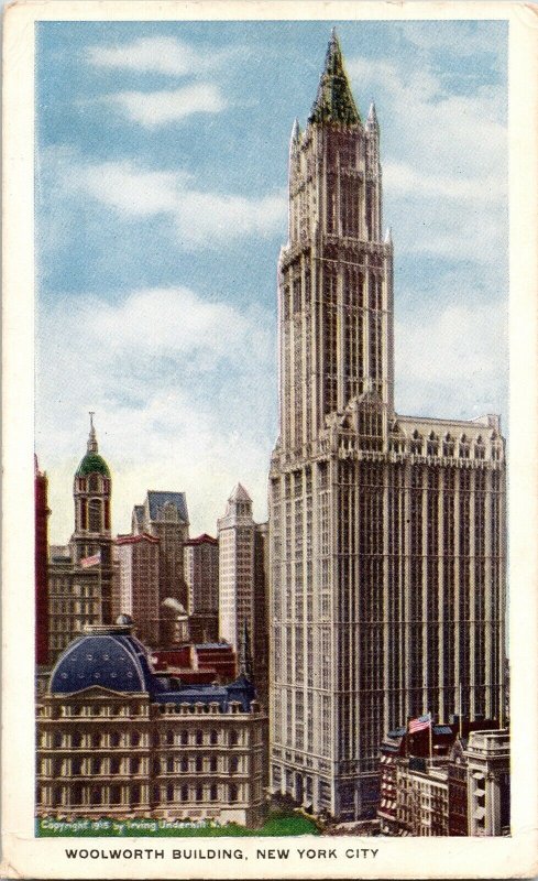 Woolworth Building New York City WB Antique Divided Back Postcard Broadway UNP 