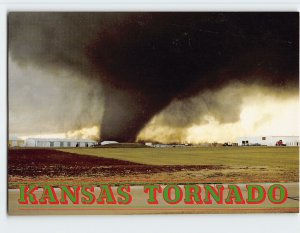 Postcard Kansas Tornado, Kansas