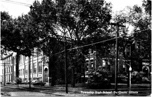 Vintage Township High School Du Quoin Illinois IL Postcard C.T. Photo-Finish