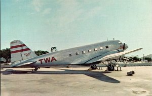 TWA Transcontinental & Western Air Douglas DC-2 Aviation Aircraft Postcard I80