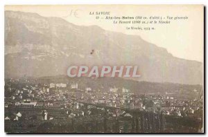 Old postcard Savoy Aix les Bains general view Revard and Nivolet