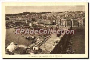 Postcard Old Algiers Vue Generale Taking From Admiralty