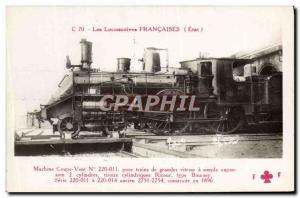 Postcard Old Train Locomotive Machine Windbreaker 220011