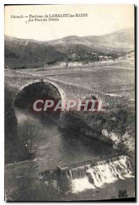 Old Postcard LAMALOU surroundings BAINS the Devil's Bridge