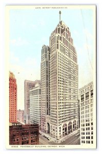 Postcard Penobscot Building Detroit Mich. Michigan