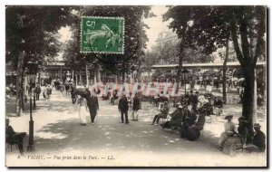 Vichy Old Postcard View taken in the park