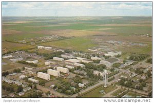 Canada Aerial View Prairie Bible Institute Three Hills Alberta