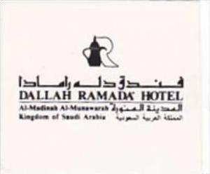 SAUDI ARABIA DALLAH RAMADA HOTEL VINTAGE LUGGAGE LABEL