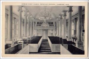 Interior Christ Church Episcopal Cambridge Mass