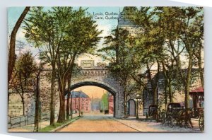 St Louis Gate Quebec City Quebec Canada DB Postcard L14