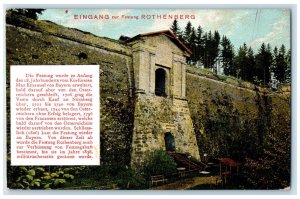 c1910 Entrance To The Featung Rothenberg Hesse Germany Antique Postcard