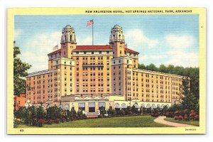 New Arlington Hotel Hot Springs National Park Arkansas Postcard