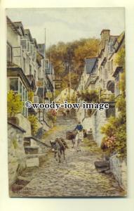 ar0293 - The High Street in Clovelly *2364. Artist - A R Quinton - Postcard